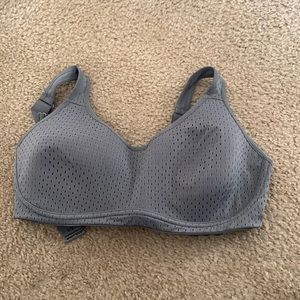Grey size L sports bra